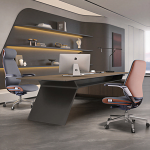 Silla de Oficina Gerencial Ergonómica Giratoria, Silla de Escritorio Cómoda con Soporte, Silla para Sala de Conferencias, Muebles de Oficina - Product Image 6