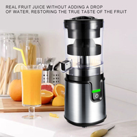 Extracteur de jus lent électrique multifonction en acier inoxydable Presse à froid à basse vitesse Appareil pour usage domestique Cuisine portable