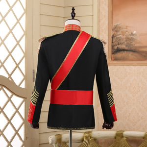 Disfraz de Príncipe Real <span class=keywords><strong>William</strong></span> para Hombre, Chaqueta, Abrigo, Uniforme de Halloween, Epaulettes, Traje de Carnaval, Blazer para Adultos - Product Image 6