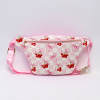 Sac banane personnalisé en polyester imperméable, grand format, en forme de tête de souris, avec fermeture éclair, à porter en bandoulière ou sur la poitrine, en forme de coussin