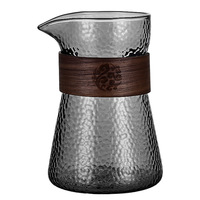 Nouvelle conception de serveur à café en verre, cafetière en verre borosilicate de haute qualité, résistant à la chaleur et au froid, ensemble de tasses à café et à thé en verre