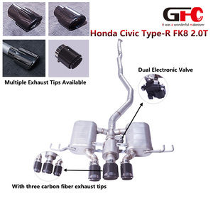 Système d'échappement Catback Valvetronic GFC pour <span class=keywords><strong>Honda</strong></span> <span class=keywords><strong>Civic</strong></span> <span class=keywords><strong>Type</strong></span>-<span class=keywords><strong>R</strong></span> FK8 FL5 2.0T 2024, spécialement conçu pour un son de voiture de sport - Product Image 2