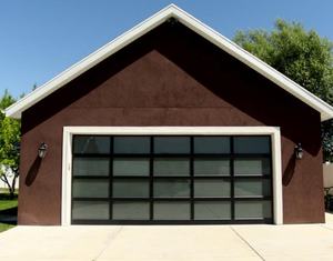 <span class=keywords><strong>Porte</strong></span> d'entrée rouge et bleu, grand cadre en aluminium, double verre et fenêtres en coupe, pour <span class=keywords><strong>garage</strong></span>, avec ouvre-<span class=keywords><strong>porte</strong></span> - Product Image 6