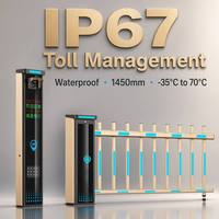 Barrera de acceso LPR sin escobillas de 24V CC con pantalla LED, seguridad antipinzamiento y RFID QR para sistema de gestión de peajes