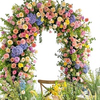 Monet Garden Seiden-Kunstblumen Hochwertige Simulation Natürlicher Stil Hochzeits-Blumenarrangements Türdekoration Fensterdekoration