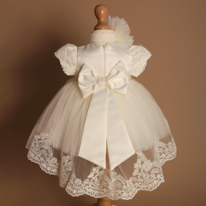 <span class=keywords><strong>Abito</strong></span> <span class=keywords><strong>Bianco</strong></span> per Bambina, Produzione all'Ingrosso a Prezzo di Fabbrica, Vestito da Cerimonia per Bambine con Fermaglio per Capelli Gratuito - Product Image 5