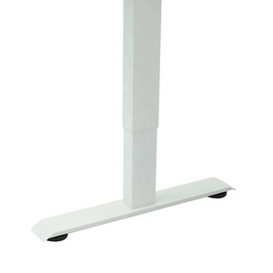 Bàn Mặt Kính 55 Inch Màu Đen Điều Chỉnh Được Chiều Cao Bàn Hình Chữ I Có Ngăn Kéo - Product Image 5