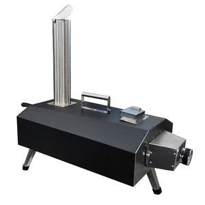 2in1 Multifunctional Modern Powder Coated Steel Metal Household Outdoor Charcoal/<strong>Gas</strong> Pizza Oven <strong>Tabletop</strong> Smokeless Pizza <strong>BBQ</strong> - Product Image 4