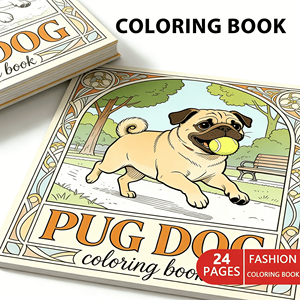 Libro <span class=keywords><strong>da</strong></span> <span class=keywords><strong>Colorare</strong></span> Personalizzato per Adulti con Cane Pug, MOQ Basso, Stampa in Massa su Cartoncino <span class=keywords><strong>da</strong></span> 250gsm, Ideale per Regali e Materiale Scolastico - Product Image 4