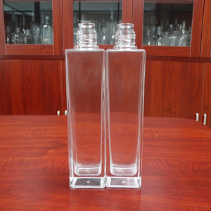 Huile d'olive givrée blanche carrée claire et vide <span class=keywords><strong>25cl</strong></span> bouteilles en <span class=keywords><strong>verre</strong></span> 250 ML d'huile - Product Image 3