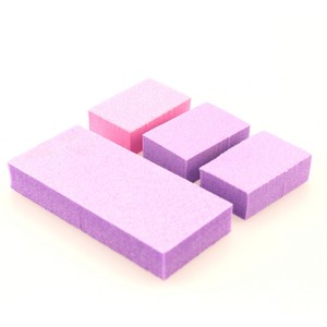 Fourniture d'ongles en gros Mini bloc tampon à ongles violet à 2 faces 100/180 grain jetable bloc de polissage éponge bloc de ponçage - Product Image 5