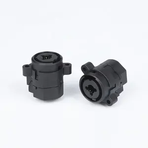 Conector de áudio xlr, conector de combo de 3 polegadas com entrada mono de 1/4"