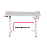 Bureau de jeu électrique table réglable table de jeu ordinateur de jeu avec lumière led