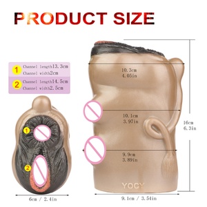 Masturbador Masculino de Doble Canal con Diseño Realista de Vaca, Copa de Masturbación, Juguetes Sexuales, Muñeca Realista, Ejercitador de Pene - Product Image 4
