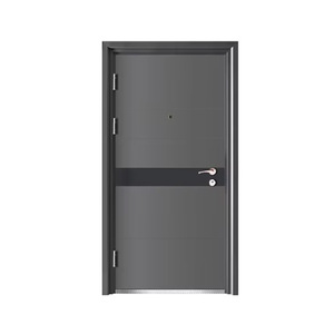 Porte de sécurité Sofia gris foncé anti-effraction à ouverture manuelle plate complète pour appartement, bureau, dortoir - Product Image 5