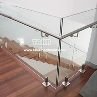 Accessoires réglables en acier inoxydable S304/316/2205 pour système de Balustrade de Balustrade en verre sans cadre