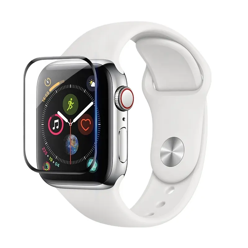 ฟิล์มกันรอยหน้าจอกระจกนิรภัย3D,สำหรับ Apple Watch SE 40/44มม. กระจกนิรภัยสำหรับ Watch Series 4 5 6