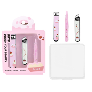 UUYP Cortaúñas Profesional <span class=keywords><strong>de</strong></span> Lujo con Estampado <span class=keywords><strong>de</strong></span> Dibujos Animados, <span class=keywords><strong>Pinzas</strong></span> Planas y Inclinadas <span class=keywords><strong>de</strong></span> Acero al Carbono <span class=keywords><strong>para</strong></span> Dedos <span class=keywords><strong>de</strong></span> Manos y <span class=keywords><strong>Pies</strong></span>, Caja <span class=keywords><strong>de</strong></span> Regalo Rosa y Verde - Product Image 1