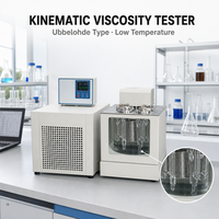 Viscosímetro Cinemático Ubbelohde de Venta Directa de Fábrica, Probador de Viscosidad para Baño de Baja Temperatura ASTM D445, Equipo de Laboratorio Digital