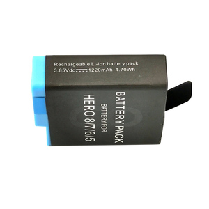 Haute qualité pour <span class=keywords><strong>GoPro</strong></span> <span class=keywords><strong>Hero</strong></span> 8 <span class=keywords><strong>7</strong></span> 6 5 <span class=keywords><strong>batterie</strong></span> pleine capacité cellule Lithium-Ion matière plastique noire - Product Image 6