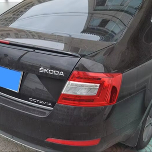 Aileron arrière Street Cred pour <span class=keywords><strong>Skoda</strong></span> <span class=keywords><strong>Octavia</strong></span> 2015-2018 avec éclairage LED, en fibre de carbone, séparateur de coffre arrière, accessoires de tuning, ailerons - Product Image 1