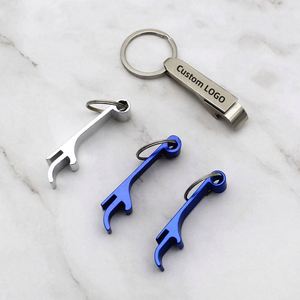 Alloy Brass Custom Fashion Cartoon Beer Bottle Opener <b>Keychain</b> with UV Printed Brand Logo Bulk Portable Promotion Gift - Product Image 1