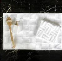 Tapis de bain de luxe absorbant 100% coton, antidérapant, pour hôtel, salle de bains, Jacquard, accessoire de sol, à usage domestique, vente en gros, livraison gratuite