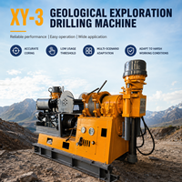 Foreuse rotative pour puits d'eau XY-3 FEIYANG, moteur diesel, profondeur de forage max. 600m, pompe de 325 mm de diamètre, boîte de vitesses sur roues, gamme de vitesse de broche large, garantie 1 an