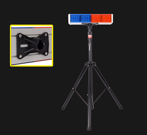 جديد رخيصة الشمسية ضوء وماض مصباح إشارة الأحمر الأزرق الشمسية وامض العنبر الخفيفة - Product Image 6