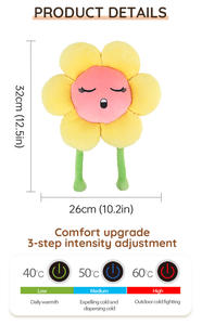 Almohada <span class=keywords><strong>de</strong></span> Flores Eléctrica USB <span class=keywords><strong>de</strong></span> Felpa Suave <span class=keywords><strong>y</strong></span> Cómoda, Alivio del <span class=keywords><strong>Dolor</strong></span>, Ayuda para Dormir para la <span class=keywords><strong>Cabeza</strong></span> - Product Image 4