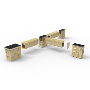 Gouttière en béton de résine de gouttière anti-corrosion de 200mm avec couvercle en <span class=keywords><strong>fonte</strong></span> - Product Image 4