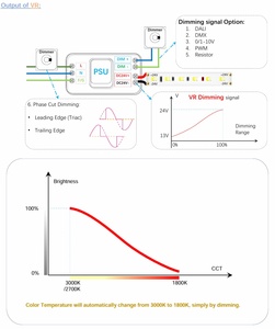 Bande LED VR à intensité variable 192 LED/s, dimmable <span class=keywords><strong>de</strong></span> chaud à froid 3000K~1800K, PCB personnalisé IP 10mm, DC24V 4.8W/9.6W/13W, <span class=keywords><strong>Site</strong></span> <span class=keywords><strong>de</strong></span> <span class=keywords><strong>vente</strong></span> <span class=keywords><strong>en</strong></span> <span class=keywords><strong>ligne</strong></span> <span class=keywords><strong>chinois</strong></span> - Product Image 6