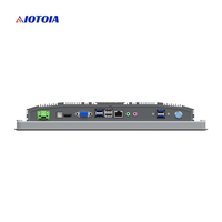 PC industriel sans ventilateur 15 pouces tout-en-un, écran tactile capacitif 10 points, 2 LAN, 6 USB, 6 COM, P15RW T