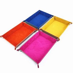 Bandeja de Almacenamiento Plegable de PU Creativa al por Mayor en Stock, Diseño Moderno y Sencillo, Vaso y Caja para Dados para Organización de Escritorio - Product Image 2