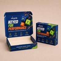 Boîte d'expédition en carton ondulé E Flute personnalisée, écologique, recyclable et portable, avec insert en carton pour l'expédition d'accessoires de jeu