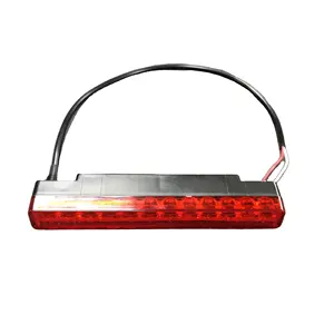 Lz118 lâmpada para bicicleta led, luz retangular, com marcação eletrônica, lâmpada de posição traseira, para moto e scooter