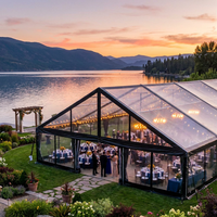 Tente de réception en PVC transparent avec structure en aluminium renforcé, prix d'usine, idéale pour salons professionnels, événements et mariages