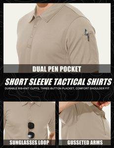 <span class=keywords><strong>Polo</strong></span> Estive da Golf a Maniche Corte con Logo Personalizzato Traspiranti di Alta Qualità per <span class=keywords><strong>Uomo</strong></span> - Product Image 5