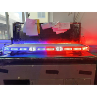 Barra de luz estroboscópica LED de emergencia de 49 pulgadas y 125cm aprobada por SAE TBD6855D con LED lineales de aluminio negro o plateado de 3W