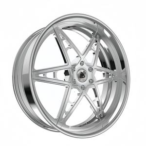 Rueda Forjada Personalizada 722Auto, Diseño <span class=keywords><strong>de</strong></span> <span class=keywords><strong>Estrella</strong></span> <span class=keywords><strong>de</strong></span> Cinco <span class=keywords><strong>Puntas</strong></span>, Todoterreno, 20 22 24 26 28 Pulgadas, 5x127 6x139.7 <span class=keywords><strong>para</strong></span> Jeep Wrangler - Product Image 1