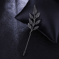 Desain Unik Bros Daun Logam Fashion untuk Pernikahan, Bros Pengantin Pria, Pin Kerah Emas Bentuk Daun untuk Blazer, Aksesori Kerah Kemeja