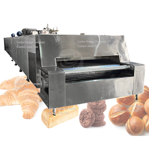 Machines de boulangerie Ceinture de chauffage au gaz à haute température Convoyeur à plaques à chaîne Tunnel de cuisson Four Tunnel Four Ligne de torréfaction - Product Image 1