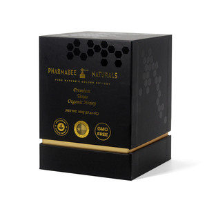 Kundendefinierter Logodruck starre luxus-Geschenkbox aus Karton für Honigflasche Honigglas Verpackung für Honig - Product Image 3