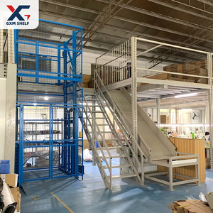 Bureau GXM <span class=keywords><strong>mezzanine</strong></span> éclairée double rayonnage de bureau Plateformes industrielles <span class=keywords><strong>mezzanine</strong></span> rayonnage de sol pour le stockage en entrepôt - Product Image 1