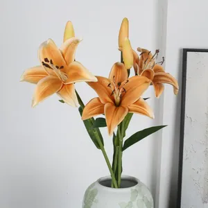 Loto Artificiale Realistico in PU di Piccole Dimensioni, 3 Colori, Effetto Tocco Reale, per Matrimoni, Ringraziamento, Natale, Laurea, Festa della Mamma, Pasqua - Product Image 4