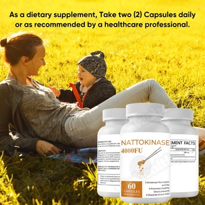 Vitahealthy OEM/ODM Fornecimento de Fábrica de Marca Privada Cápsulas de <span class=keywords><strong>Nattokinase</strong></span> Orgânica Natural Halal 4000FU para Homens e Mulheres - Product Image 4