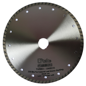 Disco de diamante Turbo Unieco de 230 mm para cortar hormigón y piedra - Product Image 2