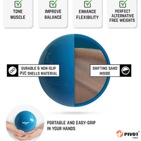 Gran oferta, pelota medicinal ponderada suave para Pilates, Yoga, fisioterapia y Fitness, bolas de tonificación llenas de arena suave de PVC