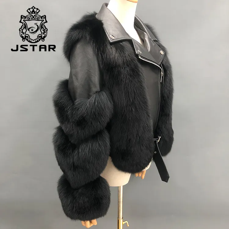 Fashion color customized fox fur Real coat genuine winter fox fur coat women