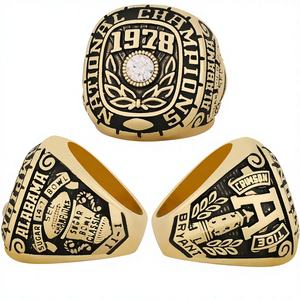 QIUZHEN <span class=keywords><strong>NCAA</strong></span> 1964-2020 Alabama Crimson Tide Kampioenschapsring Hoge Kwaliteit Amerikaanse Football Crimson Rode Legering Kampioenschapsring - Product Image 1